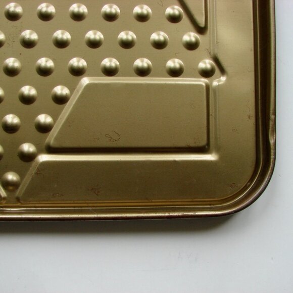 Vintage Chinese Checkers San Loo Metal 14x14 Game Board Blue Art Deco Style RARE - Picture 12 of 12